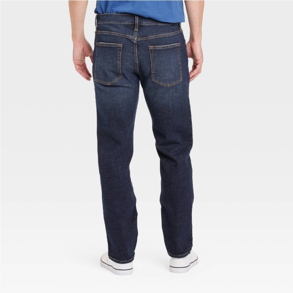 Goodfellow Dark Rinse Denim Slim Fit Straight Leg Total Flex Jeans Sz 32 x 32 - Picture 2 of 11